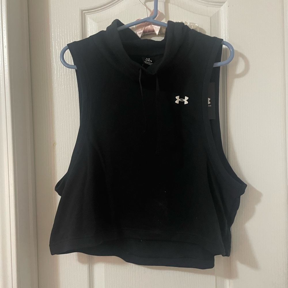 Under Armour Women's Black Sleeveless Hoodie